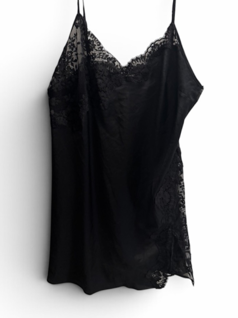 Victoria's Secret Dare To Dream Lace & Satin Slip in Black, Size XL NWT